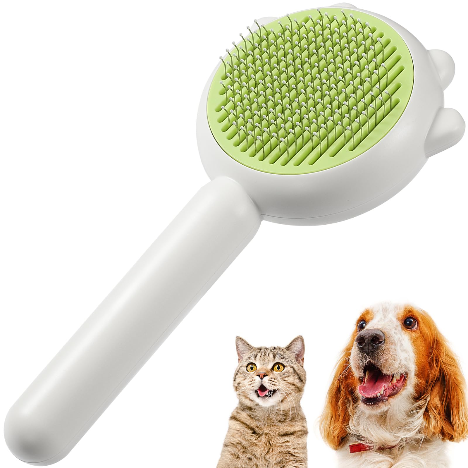 Self-Cleaning Pet Brush for Fur Removal